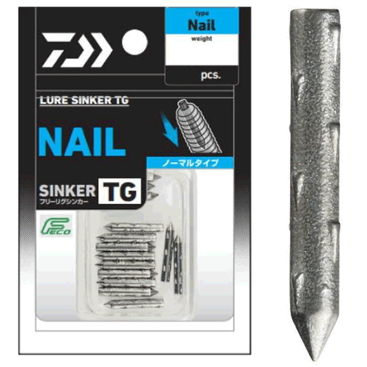 DAIWA LURE SINKER TG NAIL 1.3g(3/64oz) (5 pcs/pack)