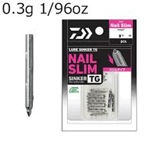 DAIWA LURE SINKER TG NAIL SLIM PRO 0.3g(1/96oz) (45 pcs/pack) fishing terminal tackle