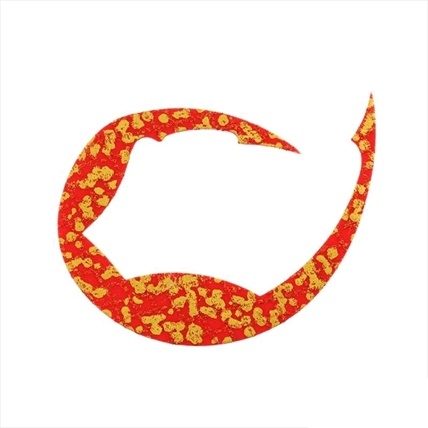 DAIWA KOHGA SILICON NECKTIE PAS DE CHAT GOKUATSU L GOLD MESH RED