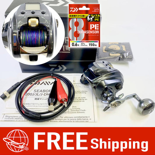 DAIWA SEABORG with PE 22 SEABORG 200JL with PE2 x 300m LEFT