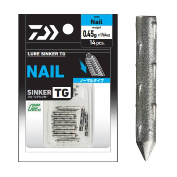DAIWA LURE SINKER TG NAIL PRO 0.45g (1/64oz) (36 pcs/pack)