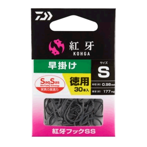 DAIWA KOHGA FHOOK SS HAYAGAKE TOKUYOU SS (30 pcs/pack)