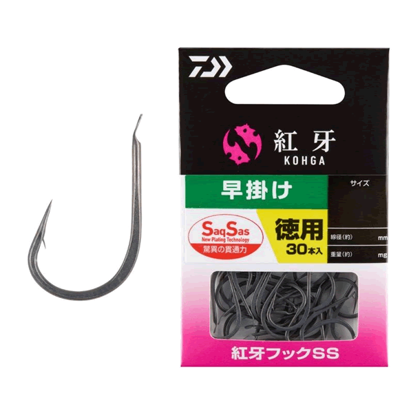 DAIWA KOHGA FHOOK SS HAYAGAKE TOKUYOU M (30 pcs/pack)