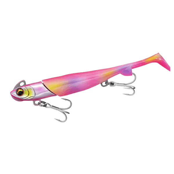 DAIWA FLATJUNKIE RODEM R SHAD 4" 18g FLOUNDER PINK MARBLE