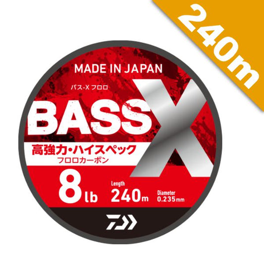 DAIWA 25 BASS-X FLUORO #4 (16lb) - 240m FLUOROCARBON NATURAL