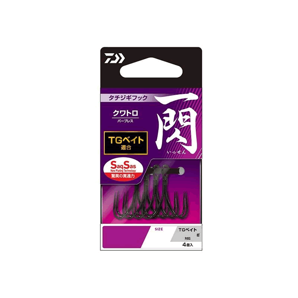 DAIWA TACHIUO JIGGING HOOK ISSEN SS QUATTRO REAR S (4 pcs/pack)
