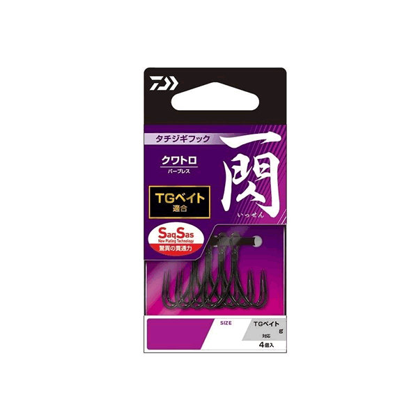 DAIWA TACHIUO JIGGING HOOK ISSEN SS QUATTRO FRONT REAR SET M (1 pc/pack)