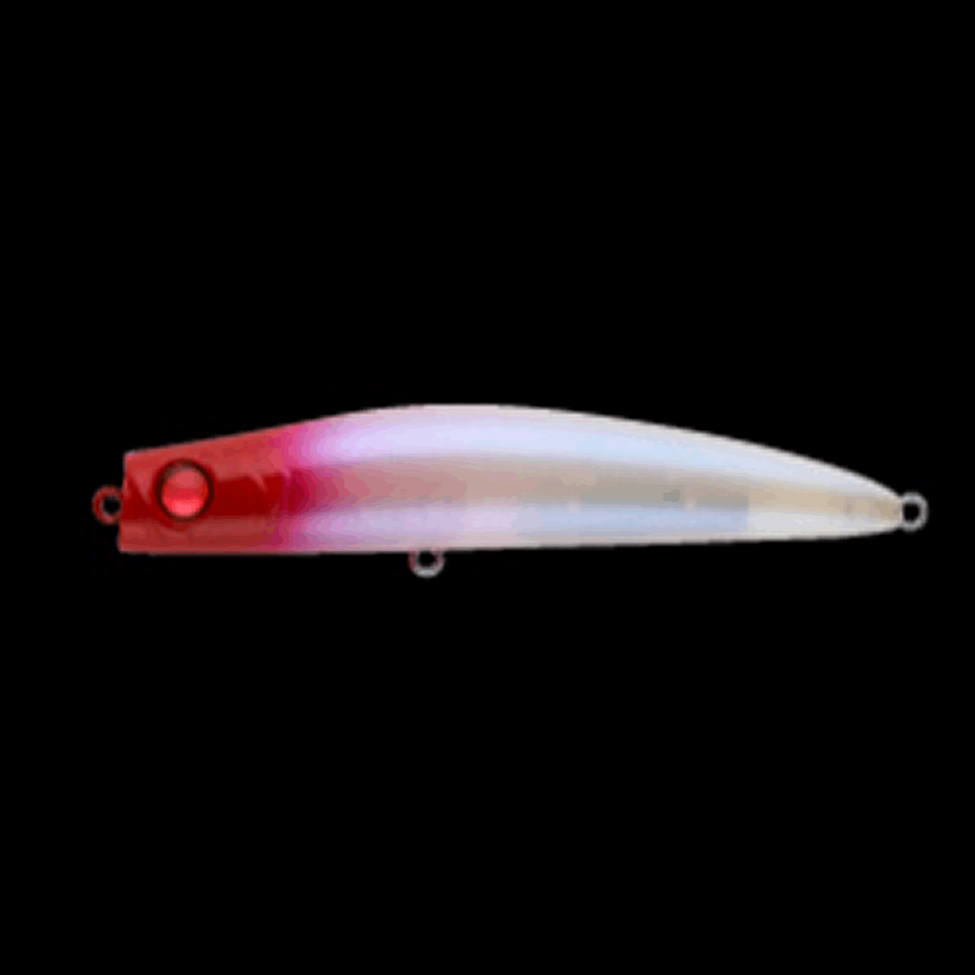 APIA PUNCHLINE MUSCLE 95 95mm : 28g FAST SINKING #02 RED HEAD PEARL saltwater fishing lure