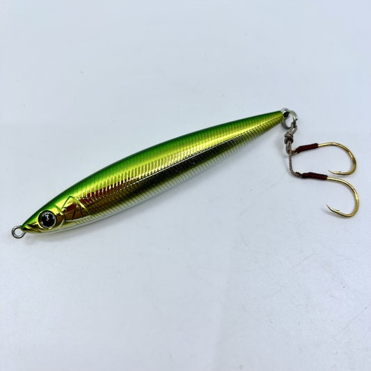 D-3 CUSTOM LURES FJ-10 100mm, 30g SINKING #9 GREEN GOLD