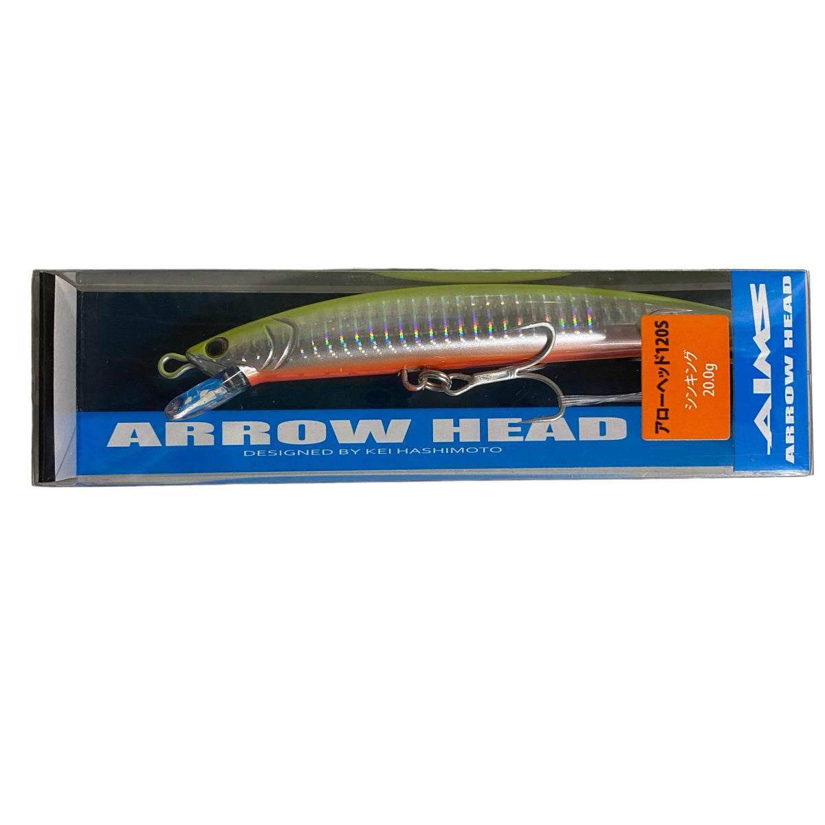 AIMS ARROW HEAD 120S 120mm, 20g SINKING BH-52 BORDERHOLO CH＆OR - Britannic Trade