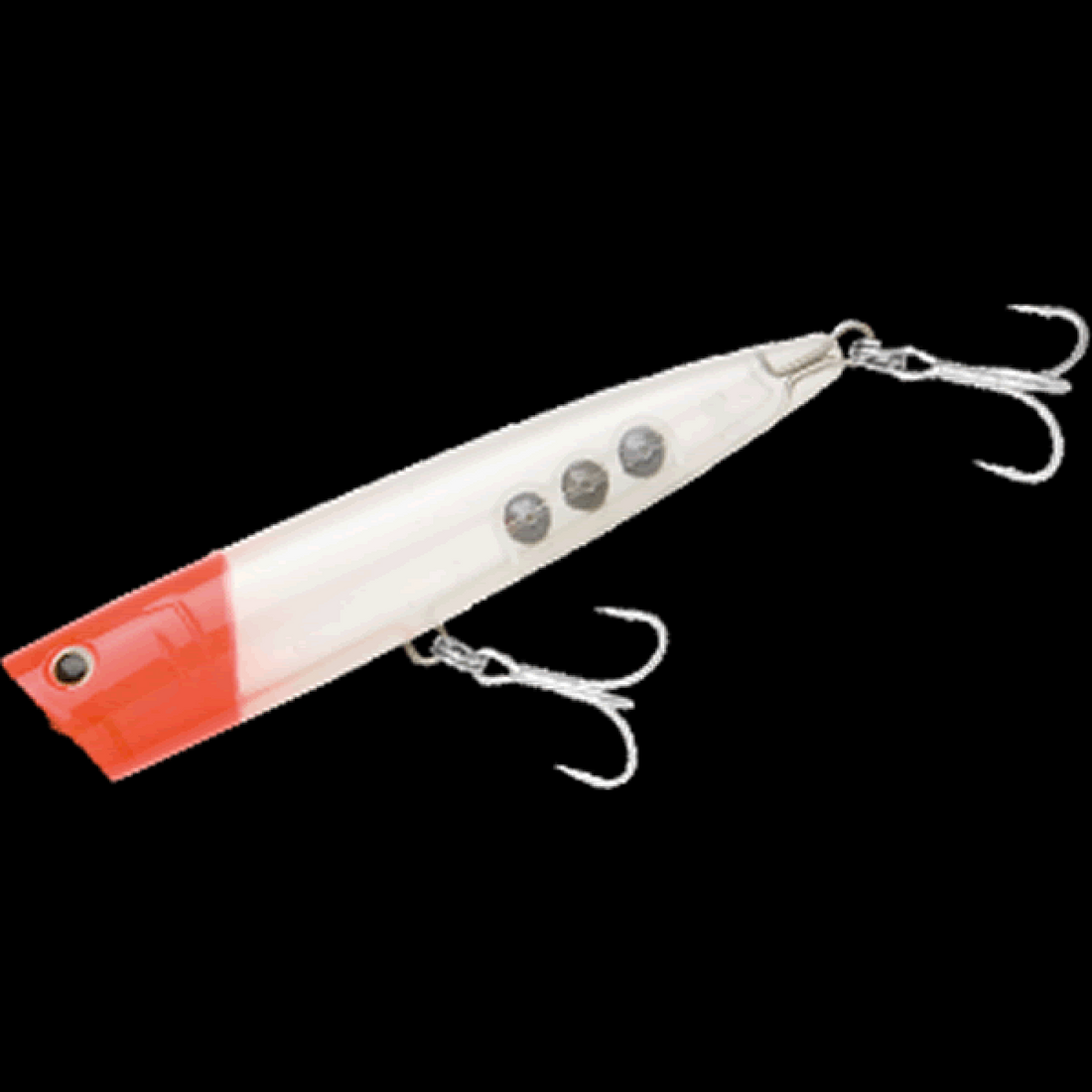 AIMS SPLASH HEAD 120F 120mm, 25g FLOATING CL-51 CLEAR RED HEAD saltwater fishing lure