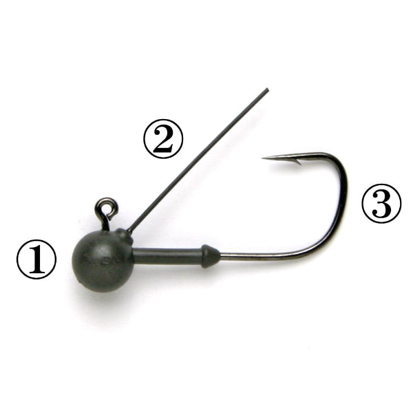 KEITECH MONO GUARD ROUND JIG HEAD 3/32oz (2.7g) - #4 (4 pcs/pack)