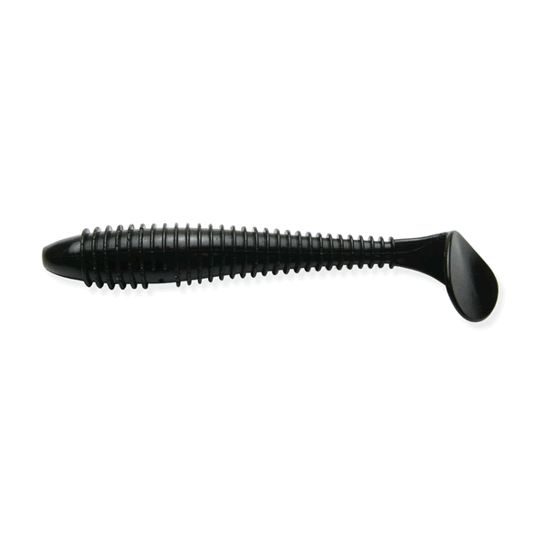 KEITECH SWING IMPACT FAT 4.8" 12.8g (5 pcs/pack) #001 BLACK freshwater fishing lure