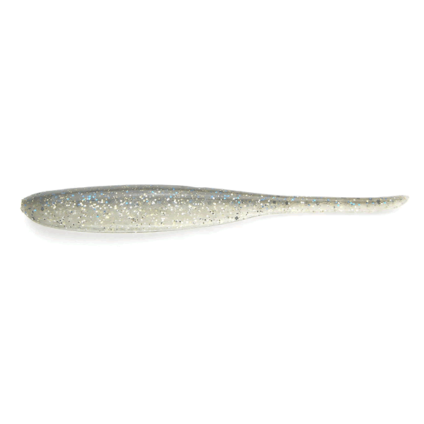 KEITECH Shad Impact 3" Length: 3" (76mm) (10 pcs/pack) #418 Blue Gill Flash