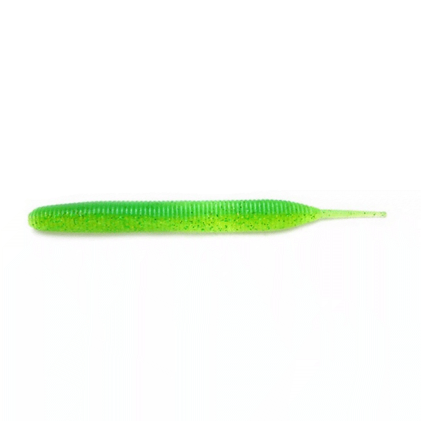KEITECH Sexy Impact 3.8" Length: 3.8" (97mm) (10 pcs/pack) #424 Lime / Chartreuse