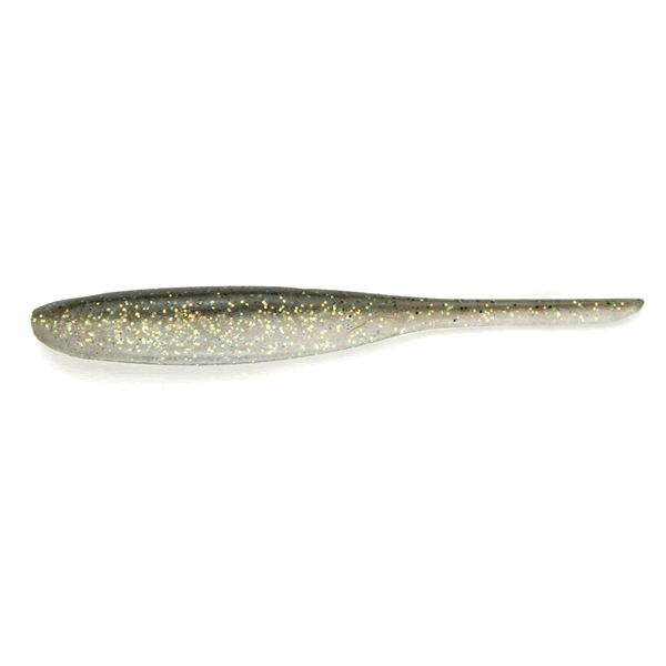 KEITECH Shad Impact 5" Length: 5" (127mm) (6 pcs/pack) #410 Crystal Shad
