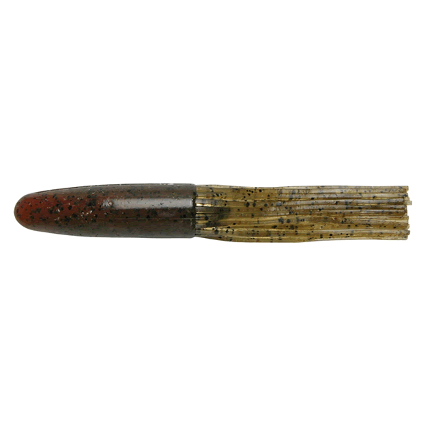 KEITECH Salty Core Tube 4.25" Length: 4.25" (108mm) (6 pcs/pack) #501 Green Pumpkin Crawdad