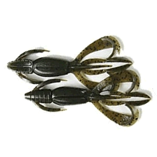 KEITECH Crazy Flapper 3.6" Length: 3.6" (91mm) (7 pcs/pack) #101 Green Pumpkin Pepper