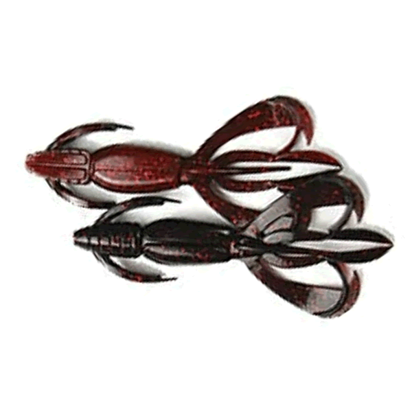 KEITECH Crazy Flapper 3.6" Length: 3.6" (91mm) (7 pcs/pack) #411 Black Cherry
