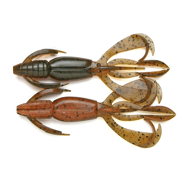 KEITECH Crazy Flapper 4.4" Length: 4.4" (112mm) (6 pcs/pack) #438 Green Pumpkin Fire