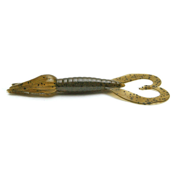 KEITECH Little Spider 3.5" Length: 3.5" (89mm) (5 pcs/pack) #101 Green Pumpkin Pepper