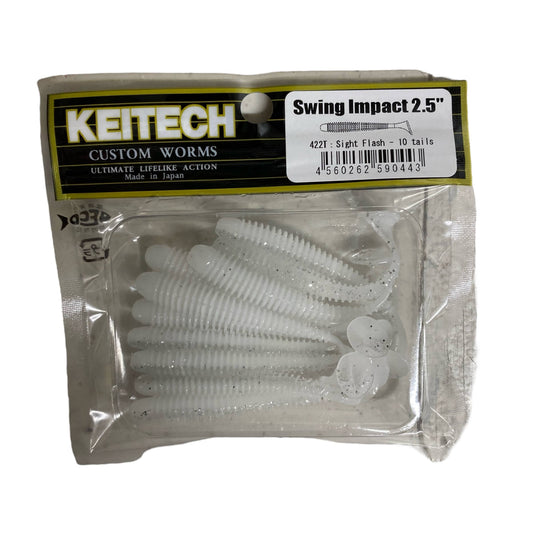 KEITECH SWING IMPACT 2.5" 1.3g (10 pcs/pack) #422 SIGHT FLASH