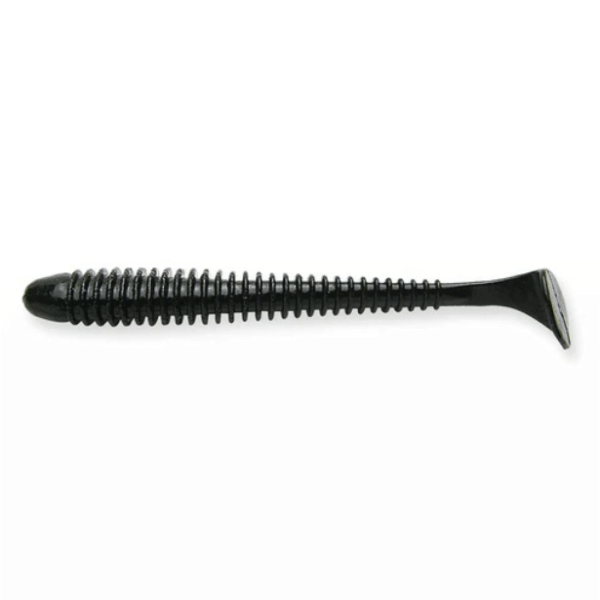KEITECH Swing Impact 4.5" Length: 4.5" (114mm) (6 pcs/pack) #001 Black