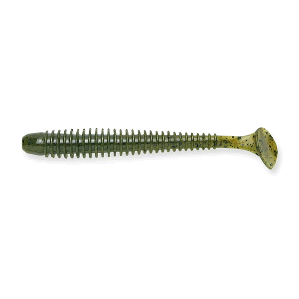 KEITECH Swing Impact 4.5" Length: 4.5" (114mm) (6 pcs/pack) #102 Watermelon Pepper