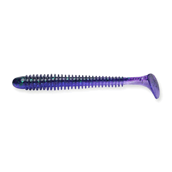 KEITECH Swing Impact 4.5" Length: 4.5" (114mm) (6 pcs/pack) #408 Electric Junebug