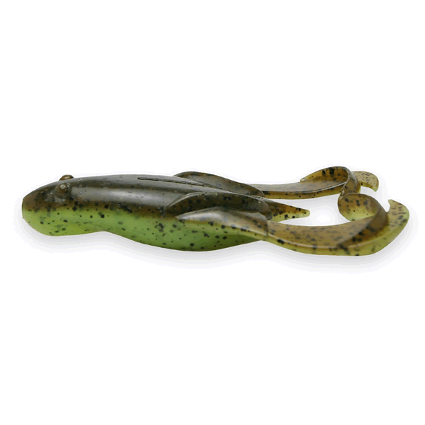 KEITECH Noisy Flapper 3.5" Length: 3.5" (89mm) (5 pcs/pack) #401 Green Pumpkin / Chartreuse
