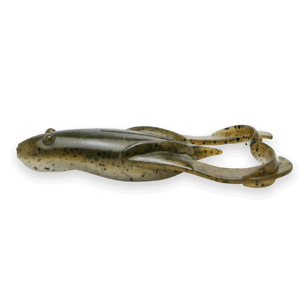 KEITECH Noisy Flapper 3.5" Length: 3.5" (89mm) (5 pcs/pack) #465 Green Pumpkin Frog