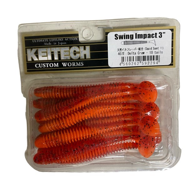 KEITECH SWING IMPACT 3 2.0g (10 pcs/pack) #407 DELTA CRAW