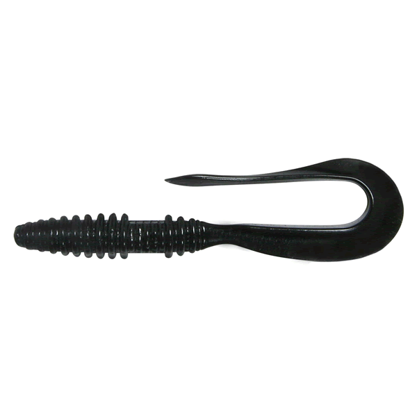 KEITECH Mad Wag Mini 2.5" Length: 2.5" (64mm) (12 pcs/pack) #001 Black