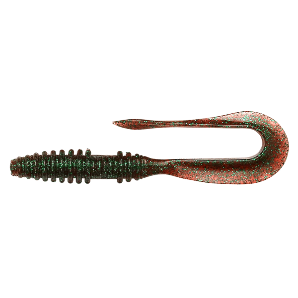 KEITECH Mad Wag Mini 3.5" Length: 3.5" (89mm) (10 pcs/pack) #302 Plum Green Flake