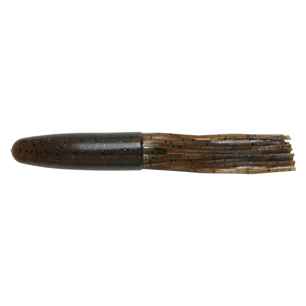 KEITECH Salty Core Tube 3.5" Length: 3.5" (89mm) (6 pcs/pack) #207 Green Pumpkin Pepper Blue