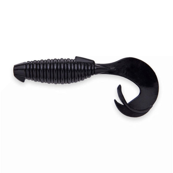 KEITECH FLAPPER GRUB 4" 6.2g (7 pcs/pack) #001 BLACK