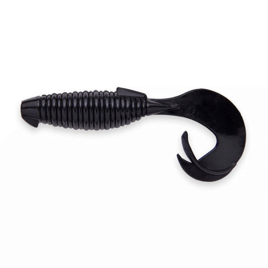 KEITECH FLAPPER GRUB 4" 6.2g (7 pcs/pack) #001 BLACK