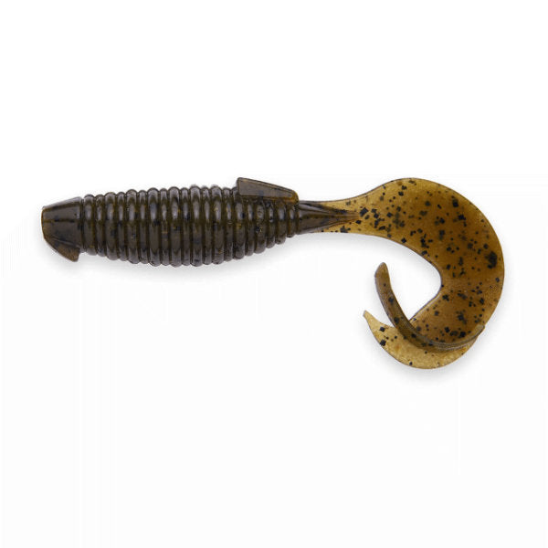 KEITECH FLAPPER GRUB 4" 6.2g (7 pcs/pack) #101 GREEN PUMPKIN PEPPER