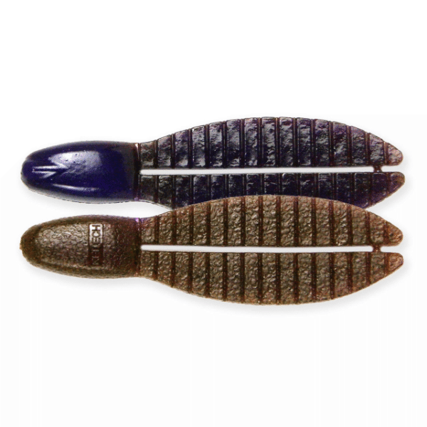 KEITECH Flex Chunk Medium 3" Length: 3" (76mm) (6 pcs/pack) #478 Brown Purple