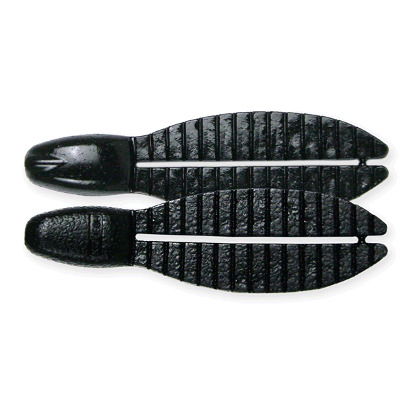 KEITECH Flex Chunk Large 4" Length: 4" (102mm) (5 pcs/pack) #001 Black