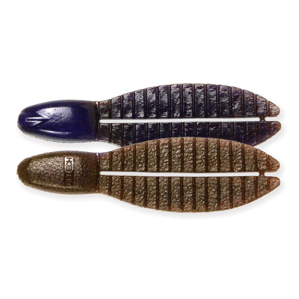KEITECH Flex Chunk Large 4" Length: 4" (102mm) (5 pcs/pack) #478 Brown Purple