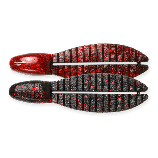 KEITECH Flex Chunk Large 4" Length: 4" (102mm) (5 pcs/pack) #411 Black Cherry