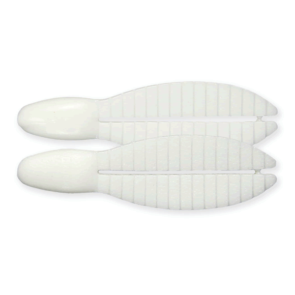 KEITECH Flex Chunk Large 4" Length: 4" (102mm) (5 pcs/pack) #009 White