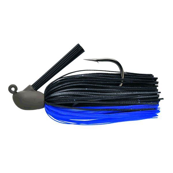 KEITECH RUBBER JIG MODEL 4 Heavy Duty JIG 1oz 413 BLACK BLUE