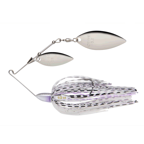 KEITECH BABY TEE-BONE SPINNERBAIT DW 1/2oz #528 PU PEARL SD