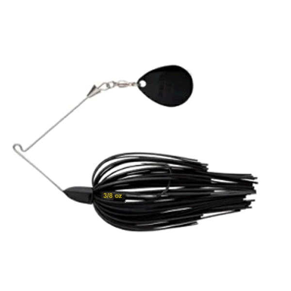 KEITECH BABY TEE-BONE SPINNERBAIT SC 3/8oz #001 BLACK