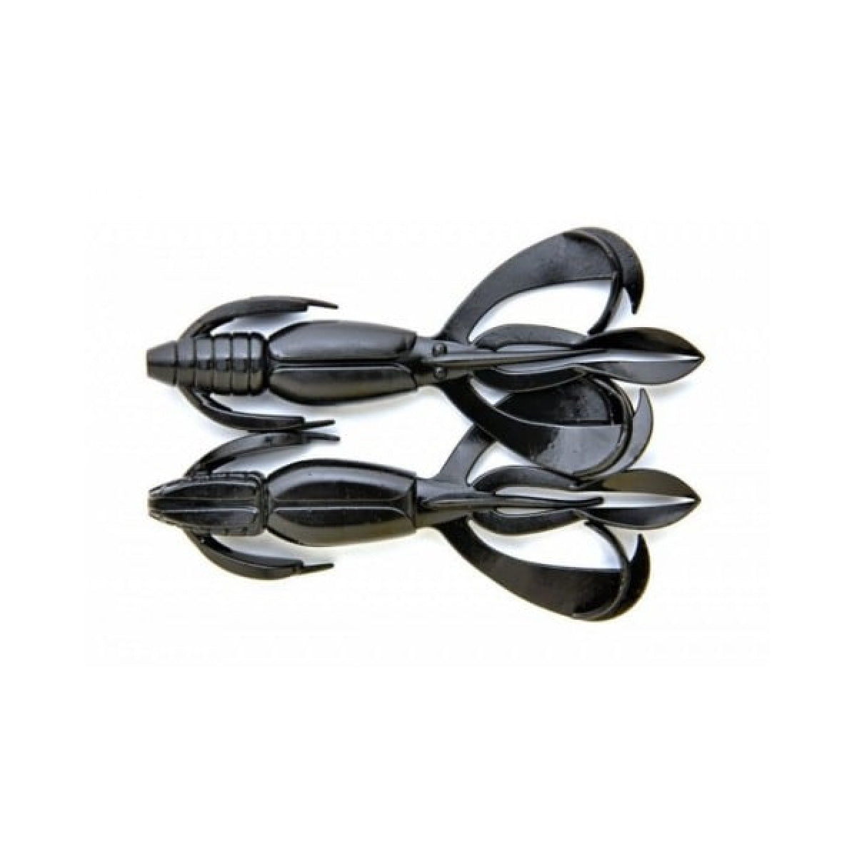 KEITECH CRAZY FLAPPER 4.4" 12.0g (6 pcs/pack) #001 BLACK
