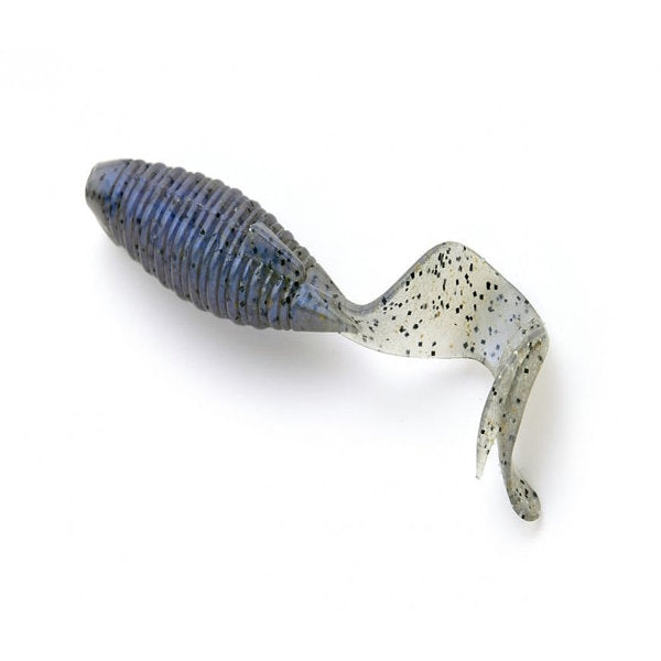 KEITECH FLAPPER GRUB 4" 6.2g (7 pcs/pack) #024 SILVER PEARL GLOW