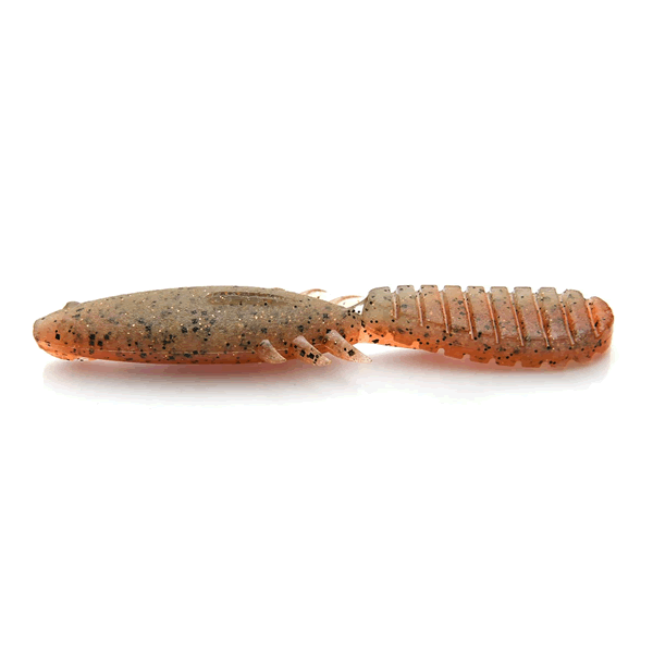 KEITECH Paddlin' Beaver 3.5" Length: 3.5" (89mm) (7 pcs/pack) #471 Smoke Cinnamon Crawdad