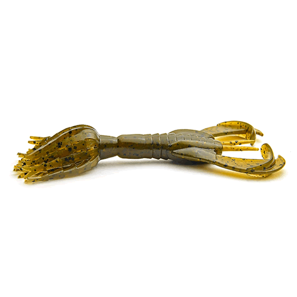 KEITECH Hyper Spider 3.2" Length: 3.2" (81mm) (6 pcs/pack) #101 Green Pumpkin Pepper